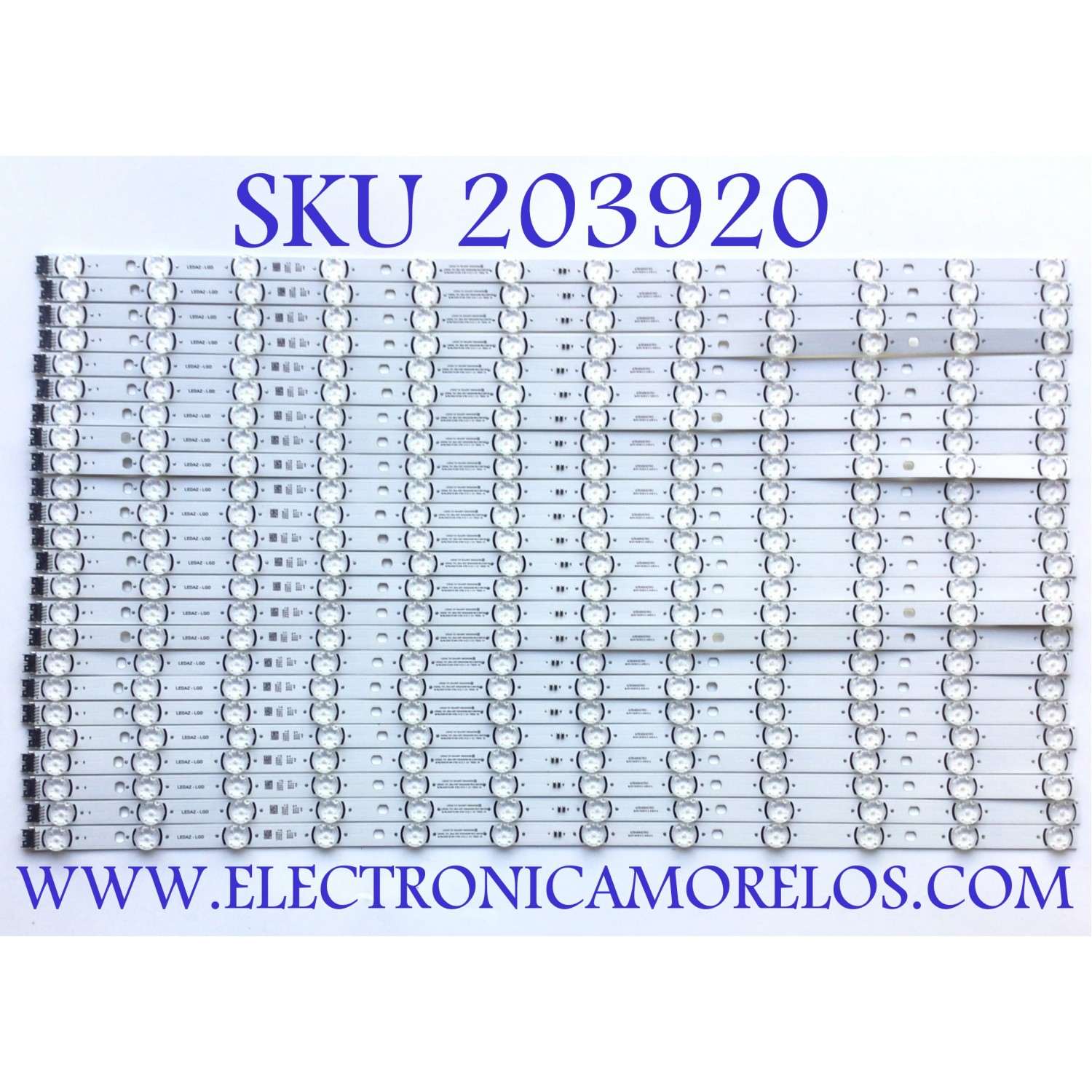 KIT DE LED'S PARA TV LG NANOCELL ((24 PIEZAS)) / NUMERO DE PARTE EAV65014501 / 65NANO90 / LEDAZ Y21 SLIMDRT 65NANO90 M / LEDAZ_Y21_SLIM DRT 65NANO90 R0.0 200728 / LEDAZ-LGD / PANEL NC650DQB / DISPLAY LC650EQP / MODELO 65NANO90UPA / 65NANO90UPA.BUSYLKR